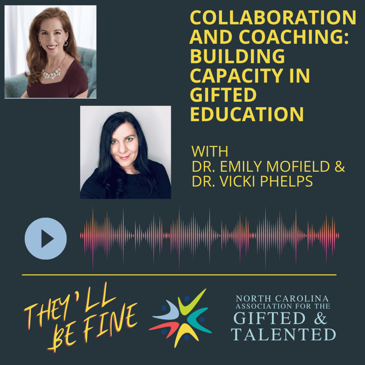 Collaboration and Coaching: Building Capacity in Gifted Education with Dr. Emily Mofield & Dr. Vicki Phelps - They'll Be Fine cover
