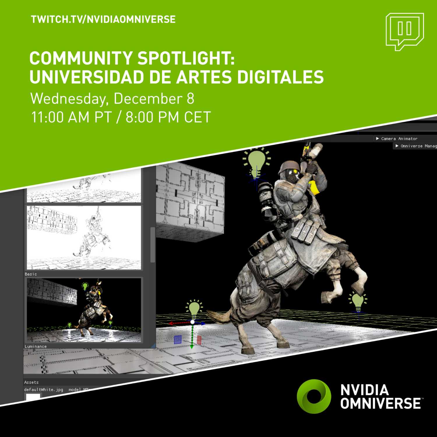Custom Connectors: Universidad de Artes Digitales (UAD) - NVIDIA Omniverse cover