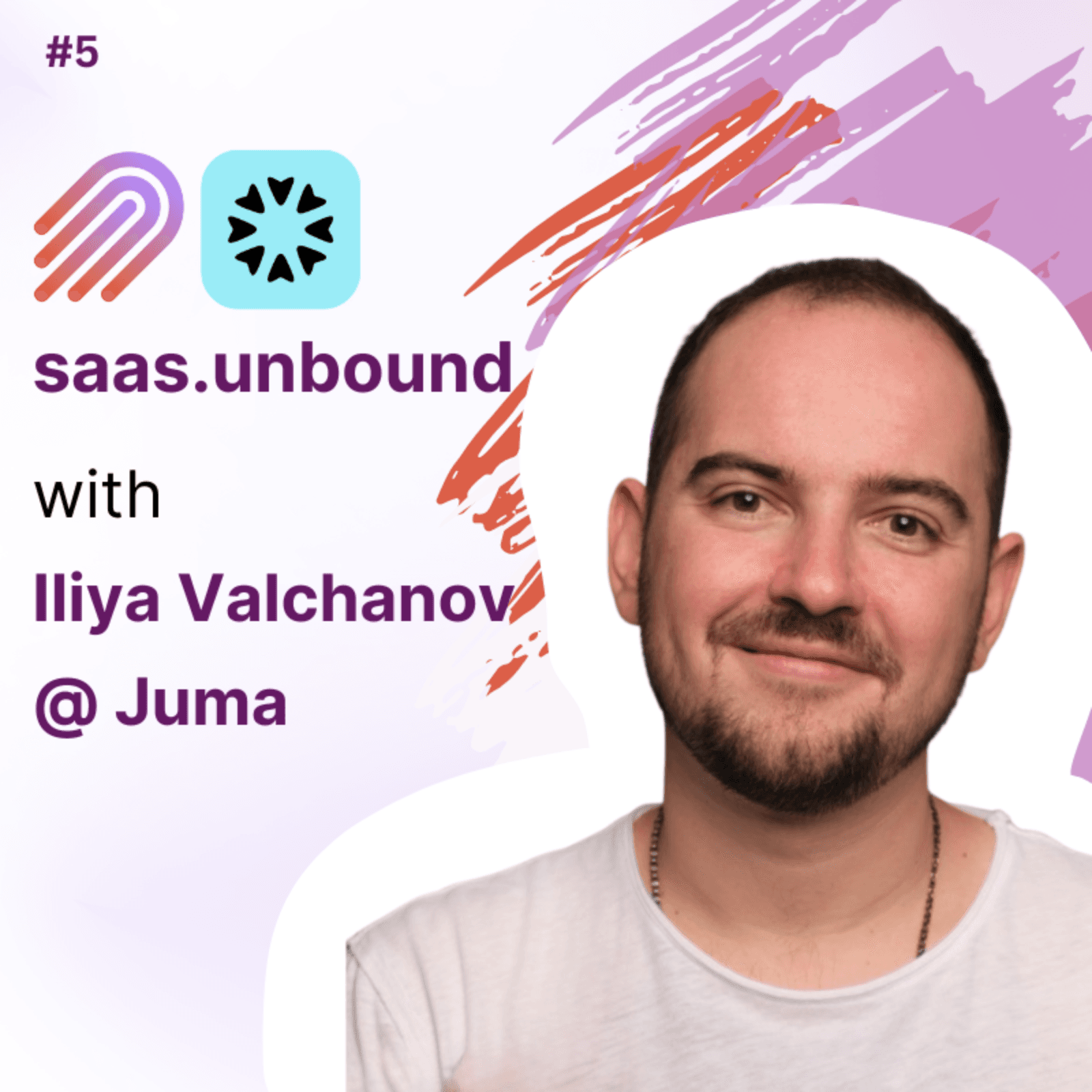 How to rebrand a SaaS after hitting $1M ARR and not kill it with Iliya Valchanov @Juma  - saas.unbound cover