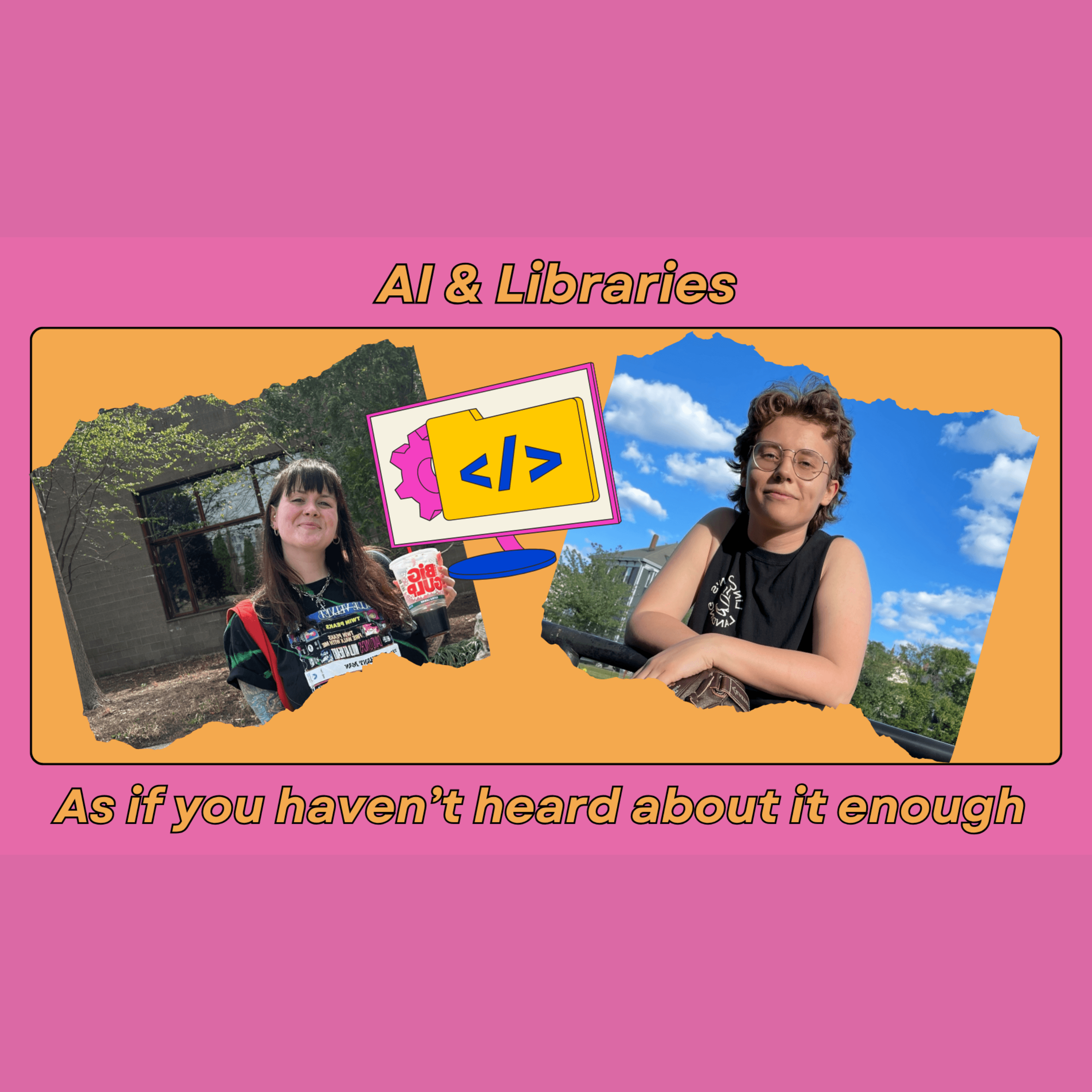 Artificial Intelligence and the Library! - Shelving Cart cover