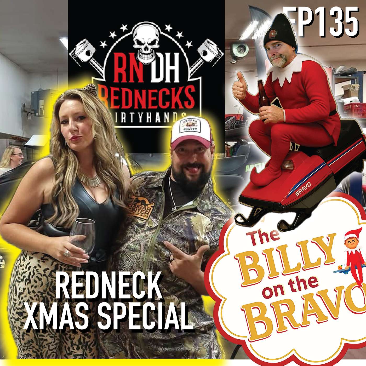 Redneck Xmas Party | Rednecks Dirty Hands RNDH | Snowmobile Sessions EP135 - Snowmobile Sessions Live cover