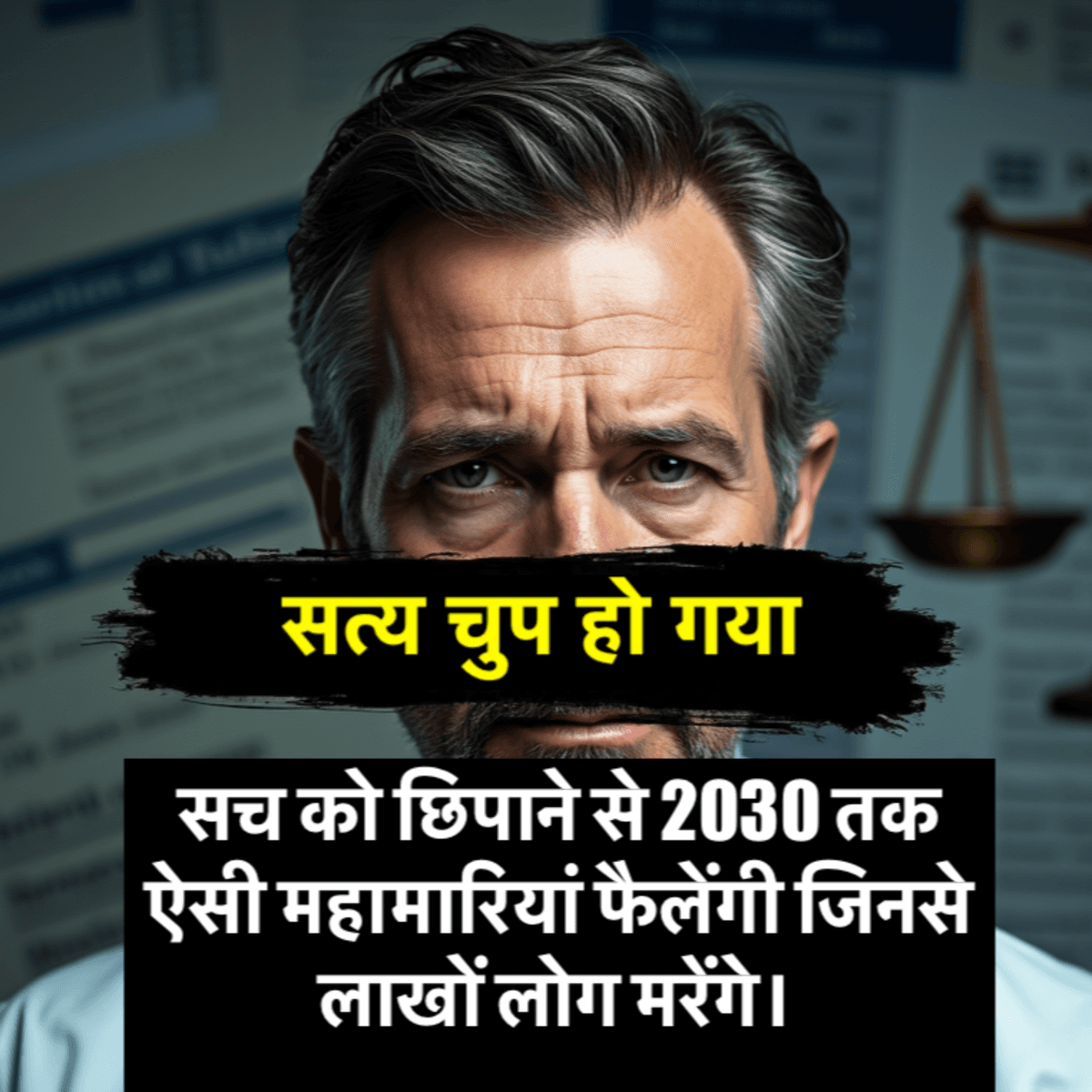 संस्थाएं भय का प्रसार करके स्वतंत्र इच्छाशक्ति को कुचलने और धन का संचय जारी रखने के लिए हर संभव प्रयास कर रही हैं, जिससे हमारे जीवन को जानलेवा संक्रमणों के खतरे में डाला जा रहा है। - Fear Is the First Infection that Spread and Kill, and Not the Virus during Post-Antibiotic Era. cover