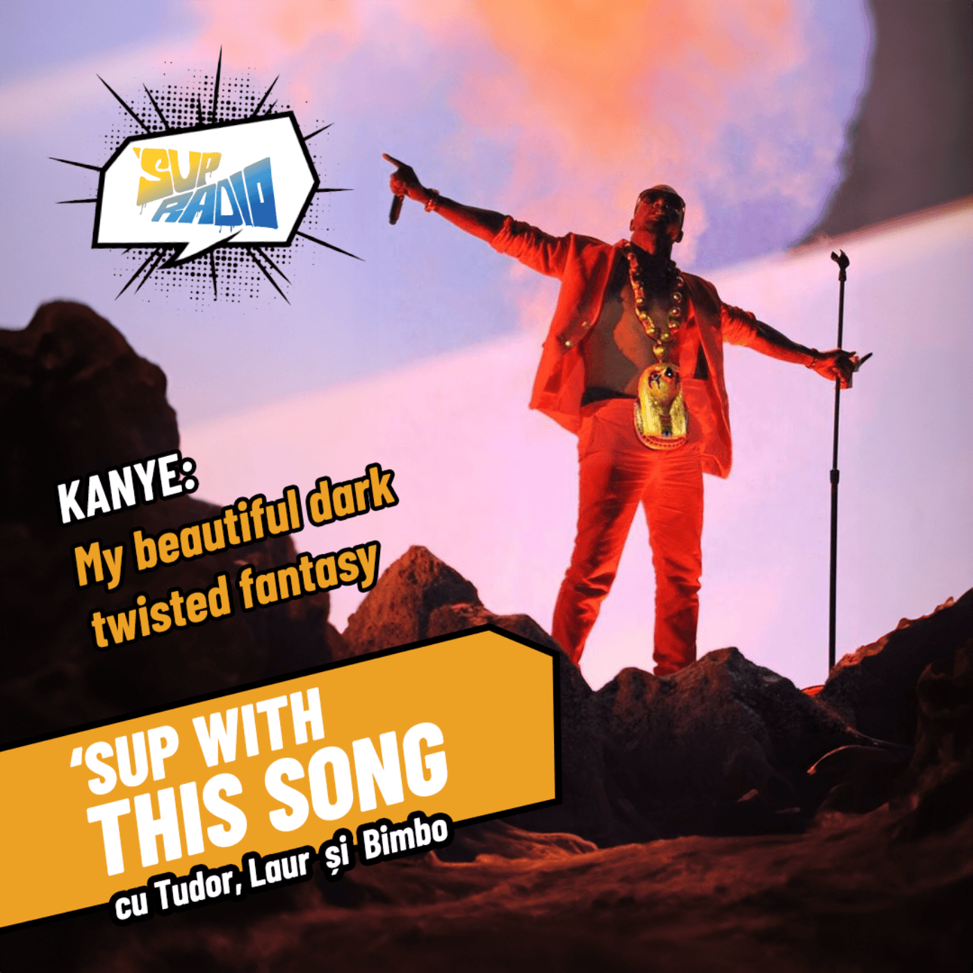 Sup with this song- Kanye West, My beautiful dark twisted fantasy  — Sup Radio cover