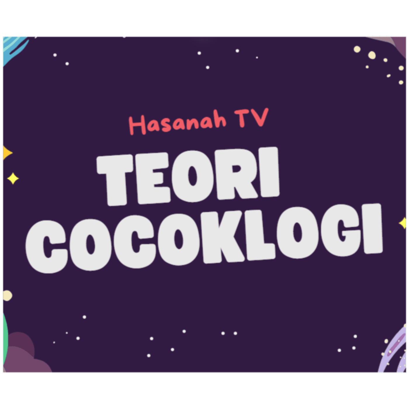 TEORI COCOKLOGI cover