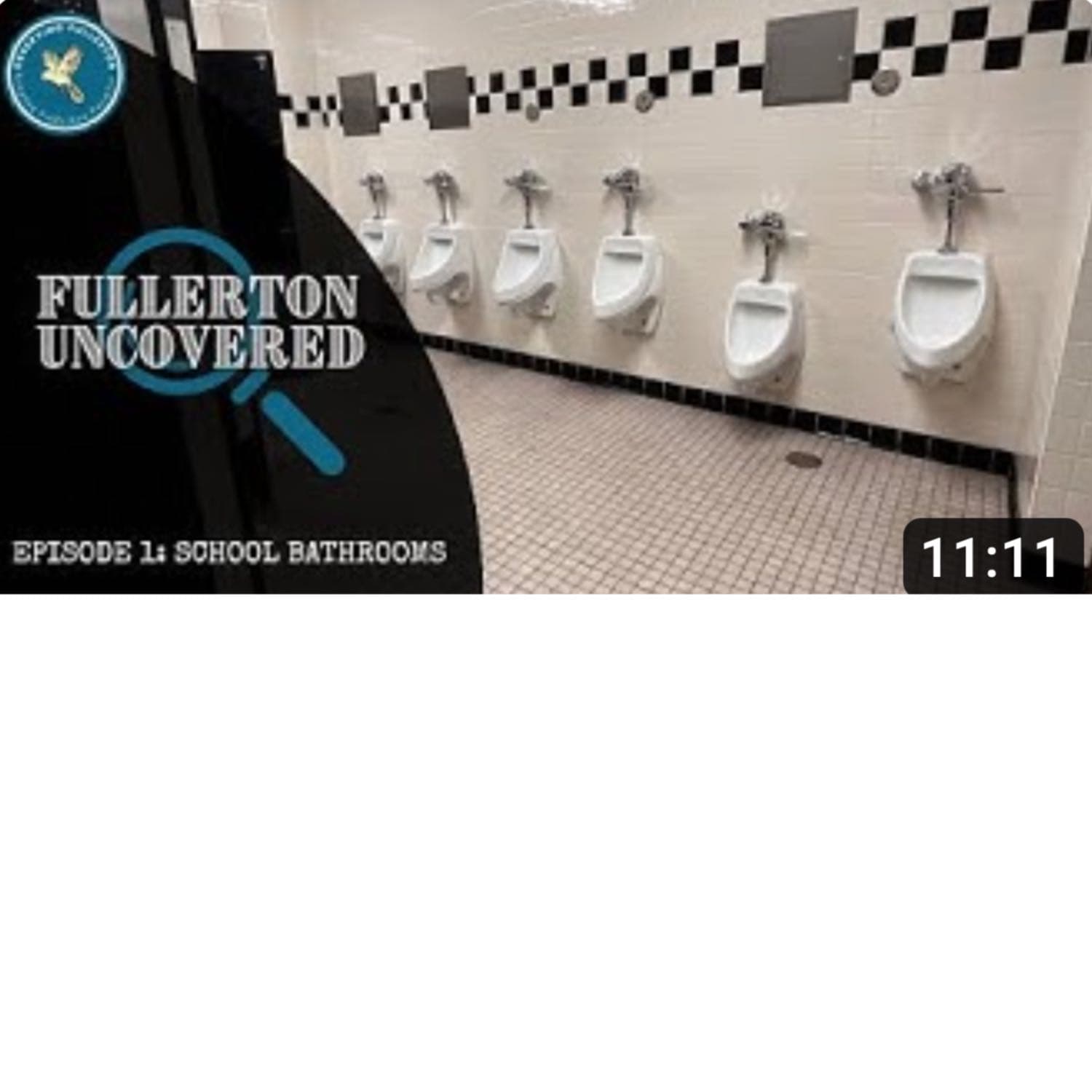 School Bathrooms - Fullerton Uncovered cover