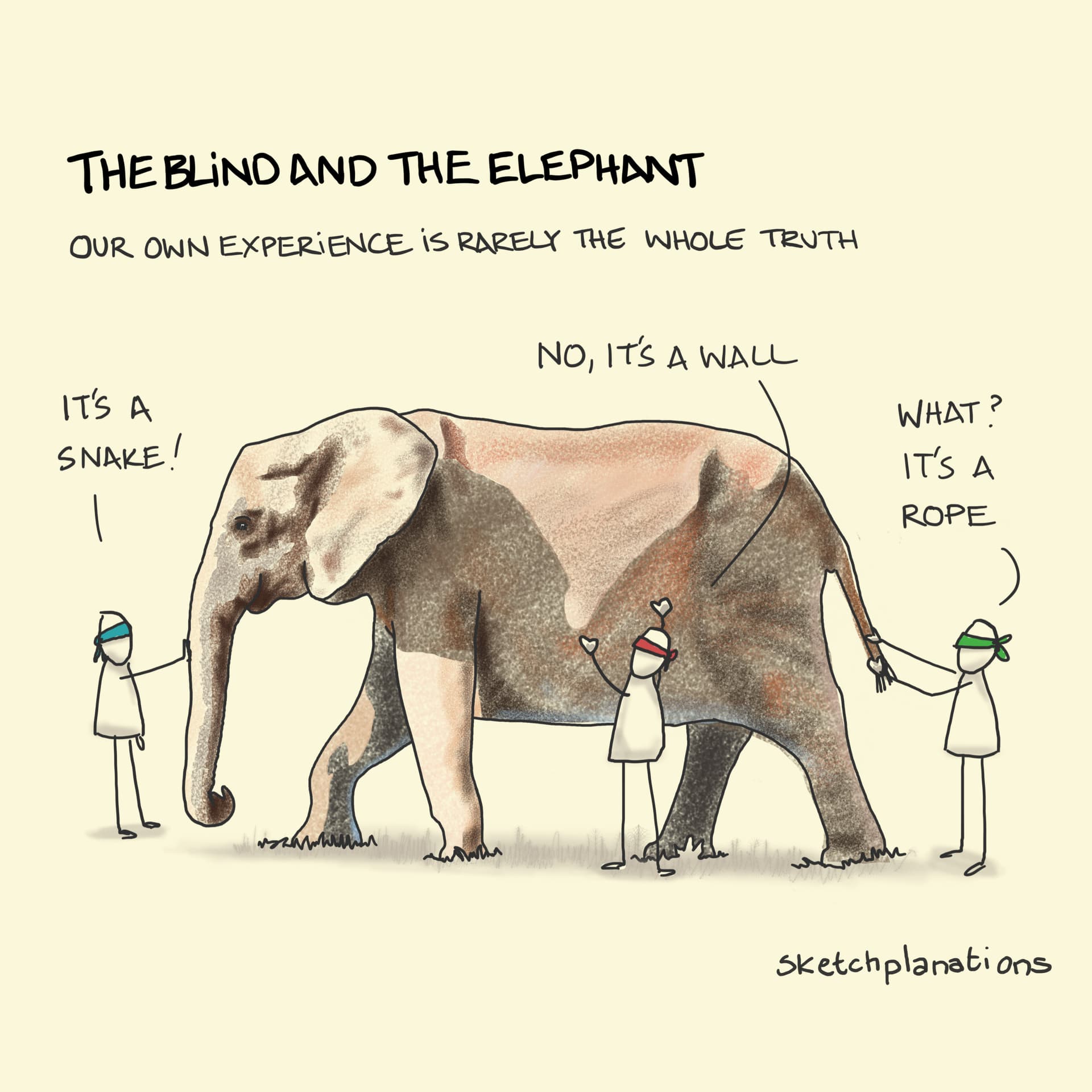 The Blind Men and The Elephant - Thursday Lunch cover