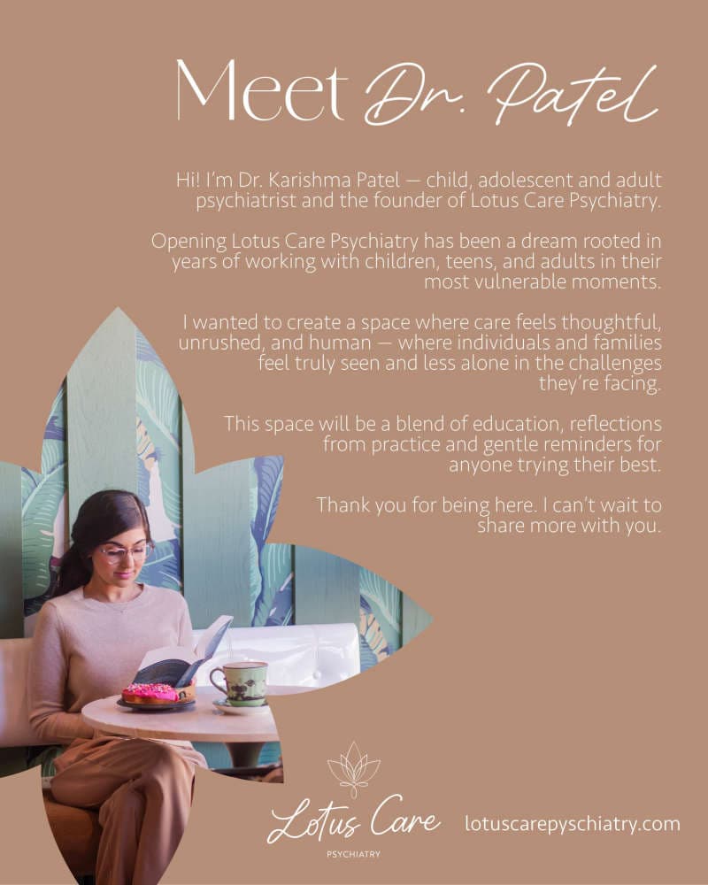 Dr. Karishma Patel, Lotus Care Psychiatry - Conversations cover