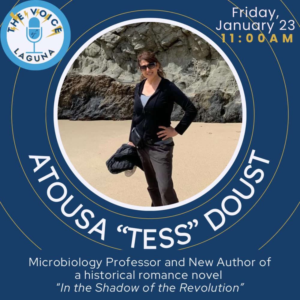 Microbiology Professor and new author, Atousa "Tess" Doust - Conversations cover