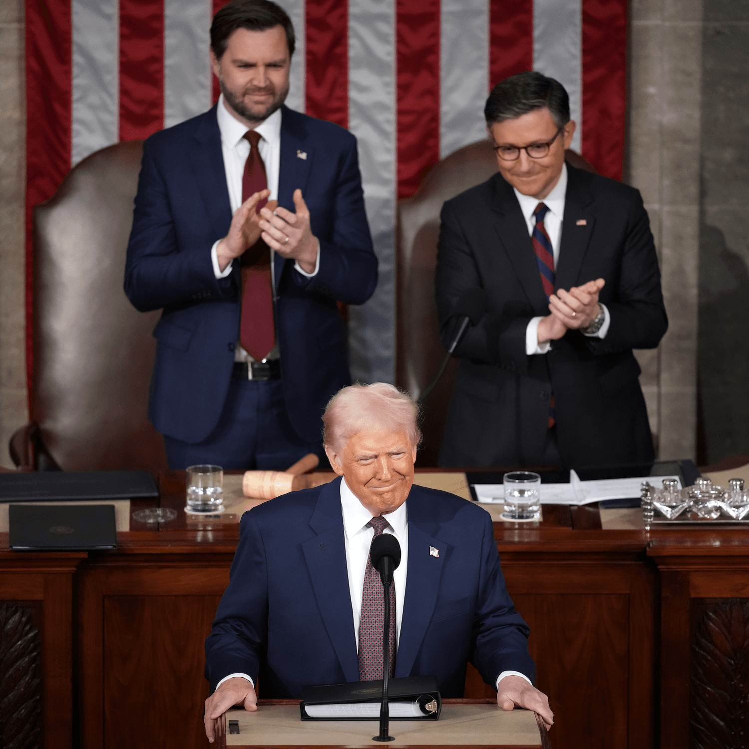 Trump’s speech to Congress is met with cheers and protests - Apple News Today cover