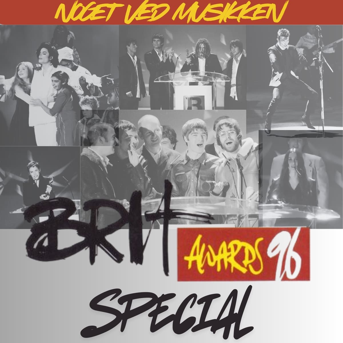 Brit Awards 96 Special: Oasis, Blur, Pulp, Annie Lennox, Michael Jackson, Take That, Simply Red, Alanis Morissette, Supergrass & David Bowie - Noget Ved Musikken cover