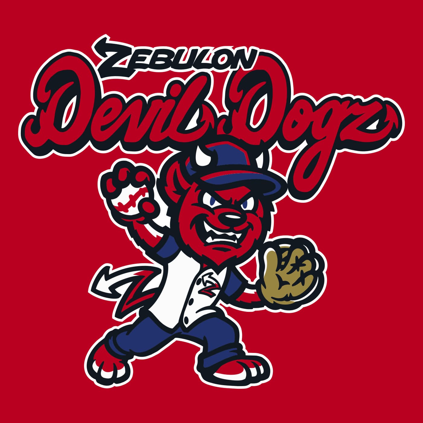Zebulon Devil Dogz - Baseball By Design: Stories of Minor League Logos and Nicknames cover