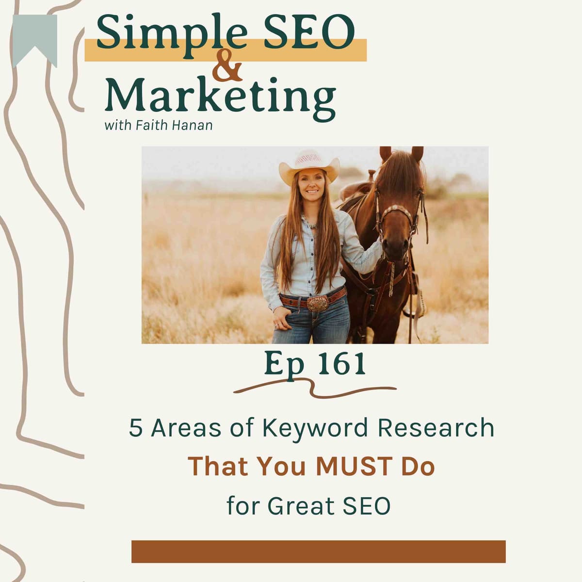 Ep 161// 5 Areas of Keyword Research That You MUST Do for Great SEO - Simple SEO and Marketing, Business Growth, Organic Marketing, Copywriting, Online Business, Blogging, Content Creation cover