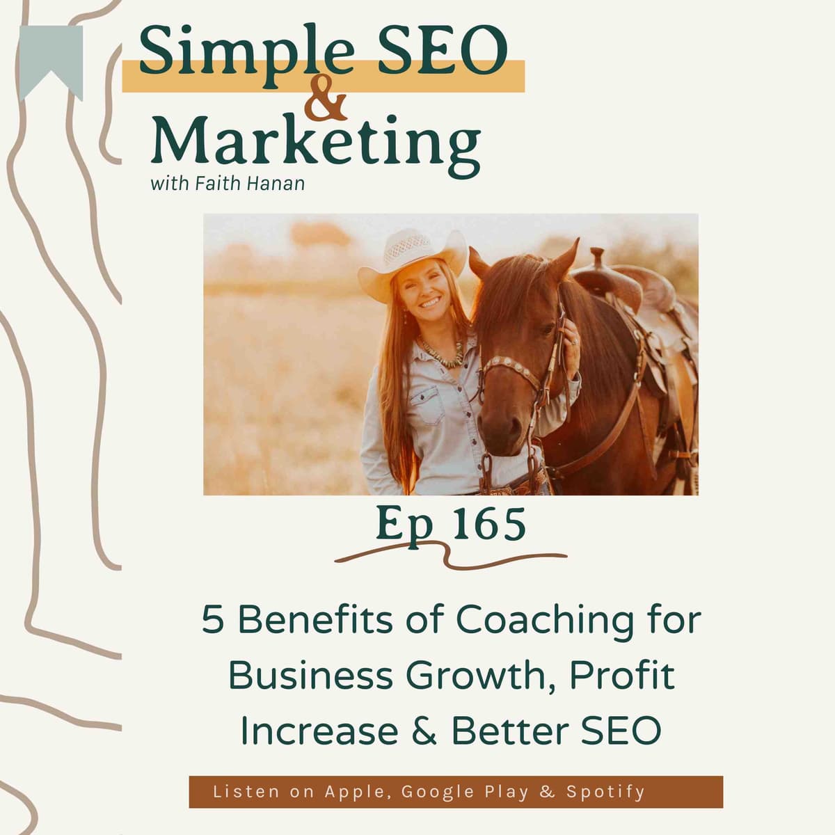 Ep 165 // 5 Benefits of Coaching for Business Growth, Profit Increase & Better SEO - Simple SEO and Marketing, Business Growth, Organic Marketing, Copywriting, Online Business, Blogging, Content Creation cover