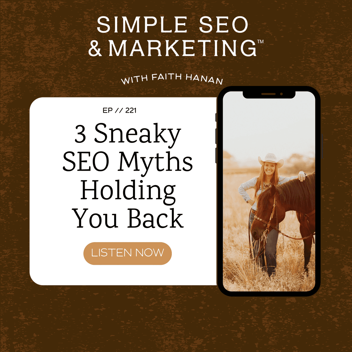 221// 3 Sneaky SEO Myths Holding You Back - Simple SEO and Marketing, Business Growth, Organic Marketing, Copywriting, Online Business, Blogging, Content Creation cover