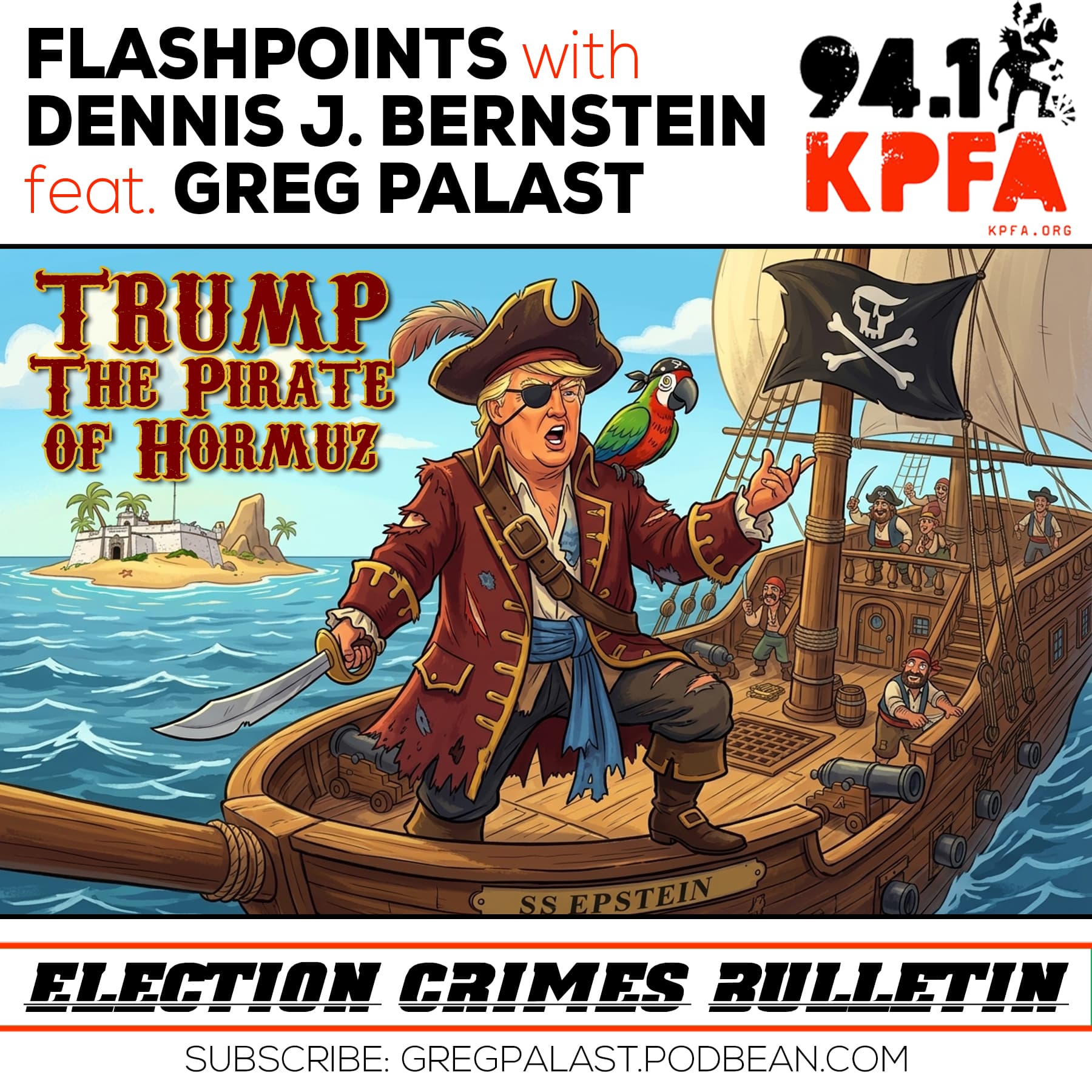 Trump: The Pirate of Hormuz - Greg Palast cover