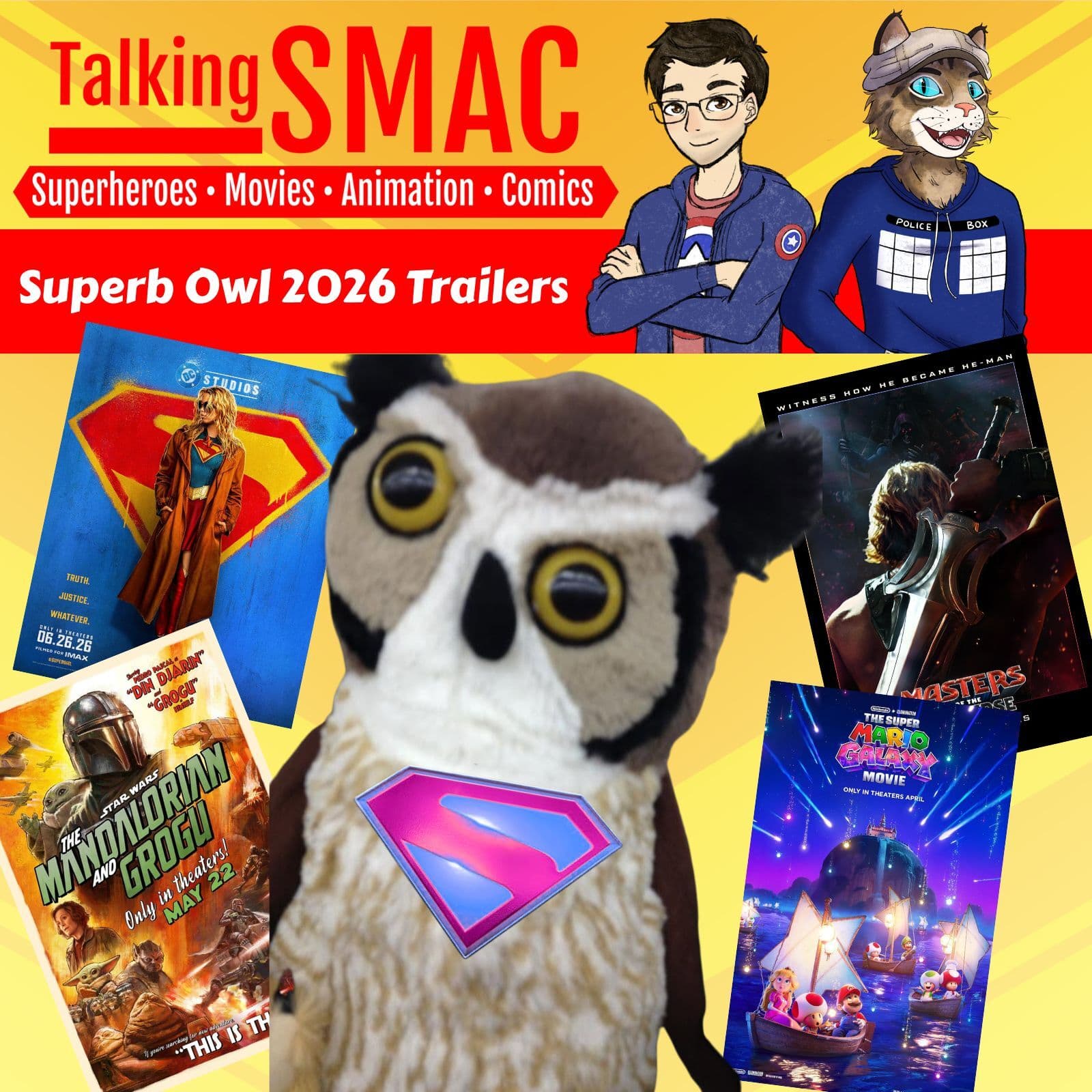 238. Superb Owl Trailers - Talking SMAC: Superheroes, Movies, Animation & Comics cover