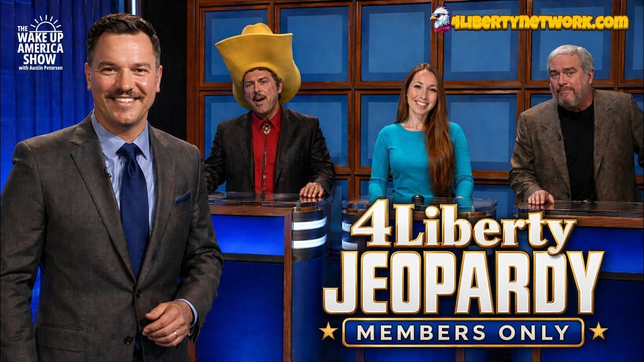 4Liberty Jeopardy! Freedom Arcade - Members Only! - The Wake Up America show with Austin Petersen cover