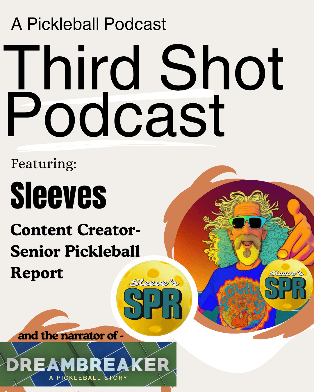 Ep. 122- Sleeves of the Senior Pickleball Report — Third Shot - A Pickleball Podcast cover