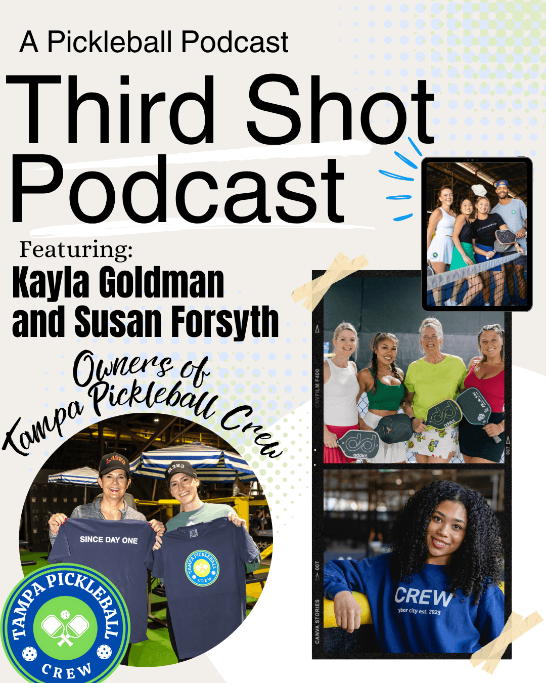 Ep. 114- Serving Up Vibes with Tampa Pickleball Crew - Third Shot - A Pickleball Podcast cover