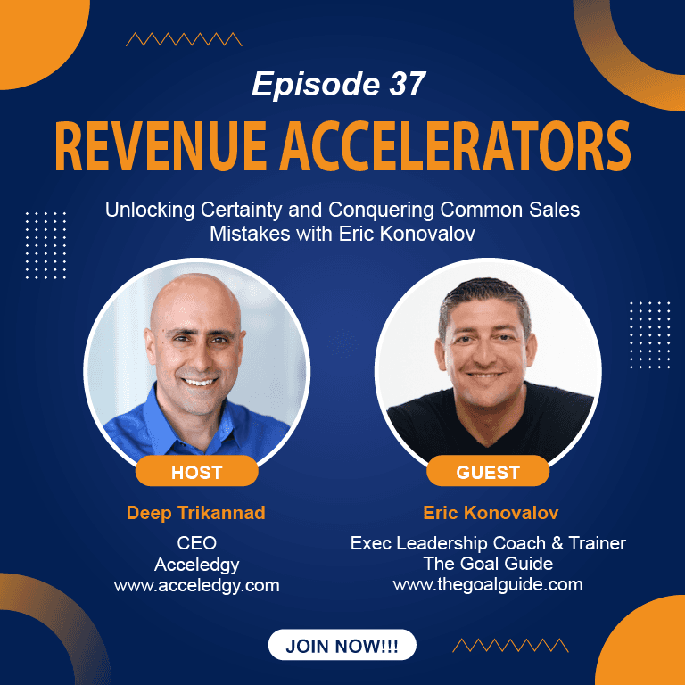 Unlocking Certainty and Conquering Common Sales Mistakes with Eric Konovalov - Revenue Accelerators cover