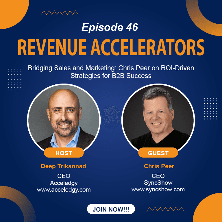 Bridging Sales and Marketing: Chris Peer on ROI-Driven Strategies for B2B Success - Revenue Accelerators cover