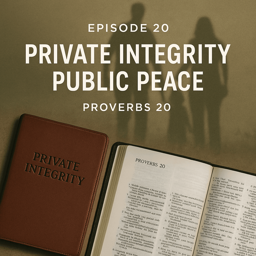 Proverbs Series - Episode 20 - Private Integrity, Public Peace - Beyond The Budget cover