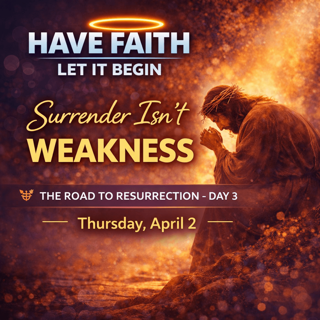 Surrender Isn't Weakness - Have Faith Let It Begin cover