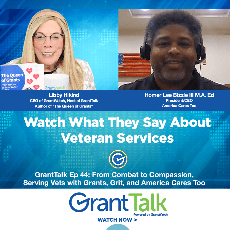 GrantTalk Ep 44 | From Combat to Compassion, Serving Vets with Grants, Grit and America Cares Too - GrantTalk cover