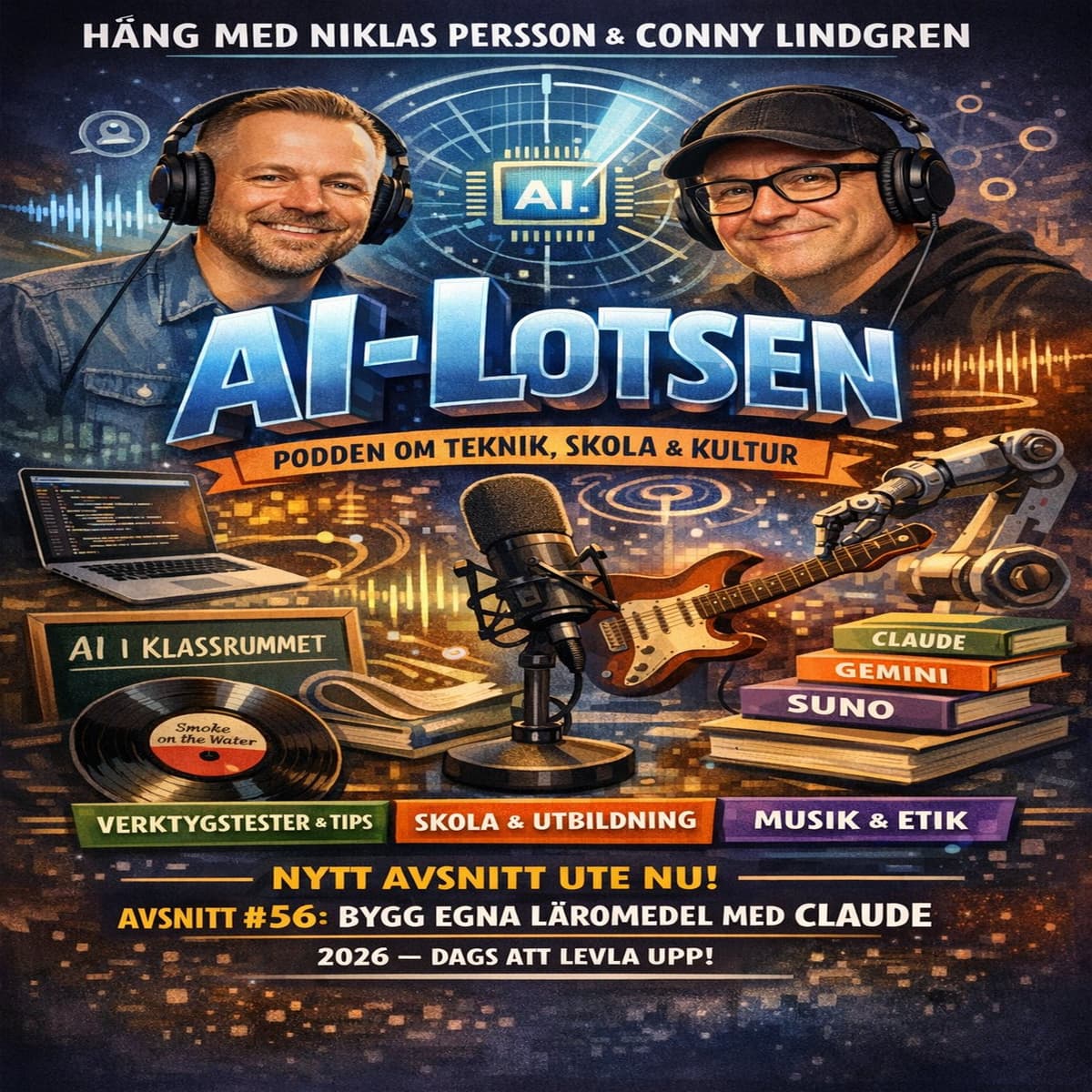 AI-Lotsen 56 Det nyskapande Claude Nobs avsnittet. - AI-lotsen cover