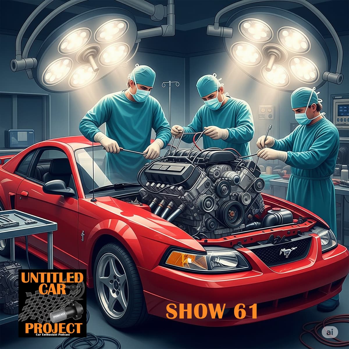 Erector Set Challenge update, Antonio's options for the Mustang. Show 61 - Untitled Car Project Podcast cover