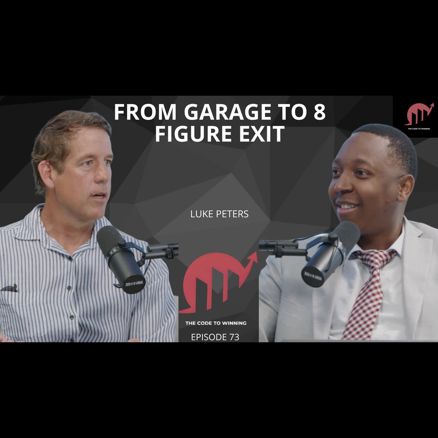 BUILT, SCALED, SOLD:  TURNED GRIT INTO A MID-EIGHT-FIGURE EXIT || LUKE PETERS || EPISODE 073 - The Code To Winning cover