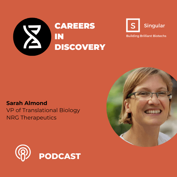 Sarah Almond, NRG Therapeutics - Careers in Discovery cover