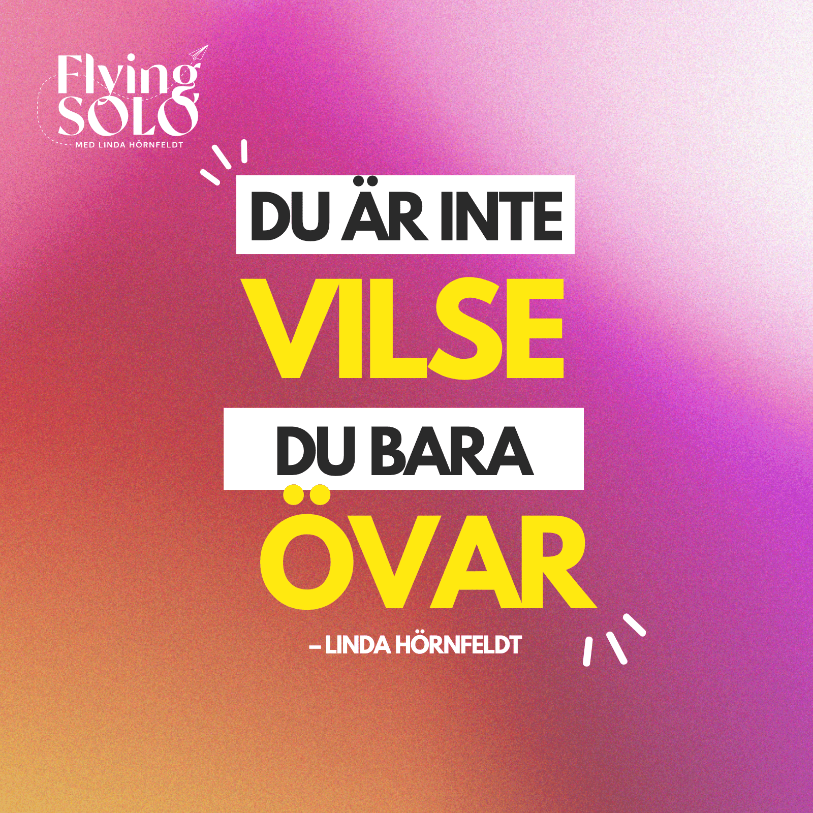 149. Mellanrummet vi aldrig pratar om – och varför du inte är vilse, du bara övar - Flying Solo cover