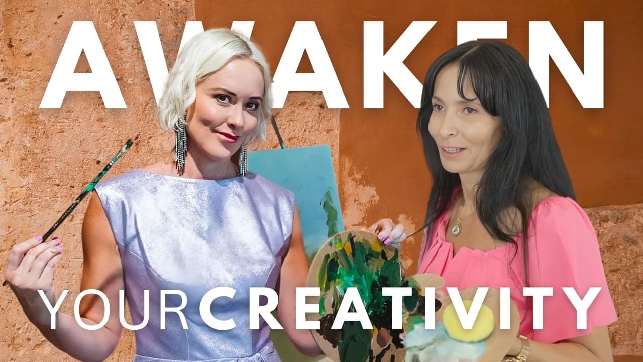AWAKEN Your CREATIVITY and Build Resilience Through PAINTING! - Coaching Conversations cover