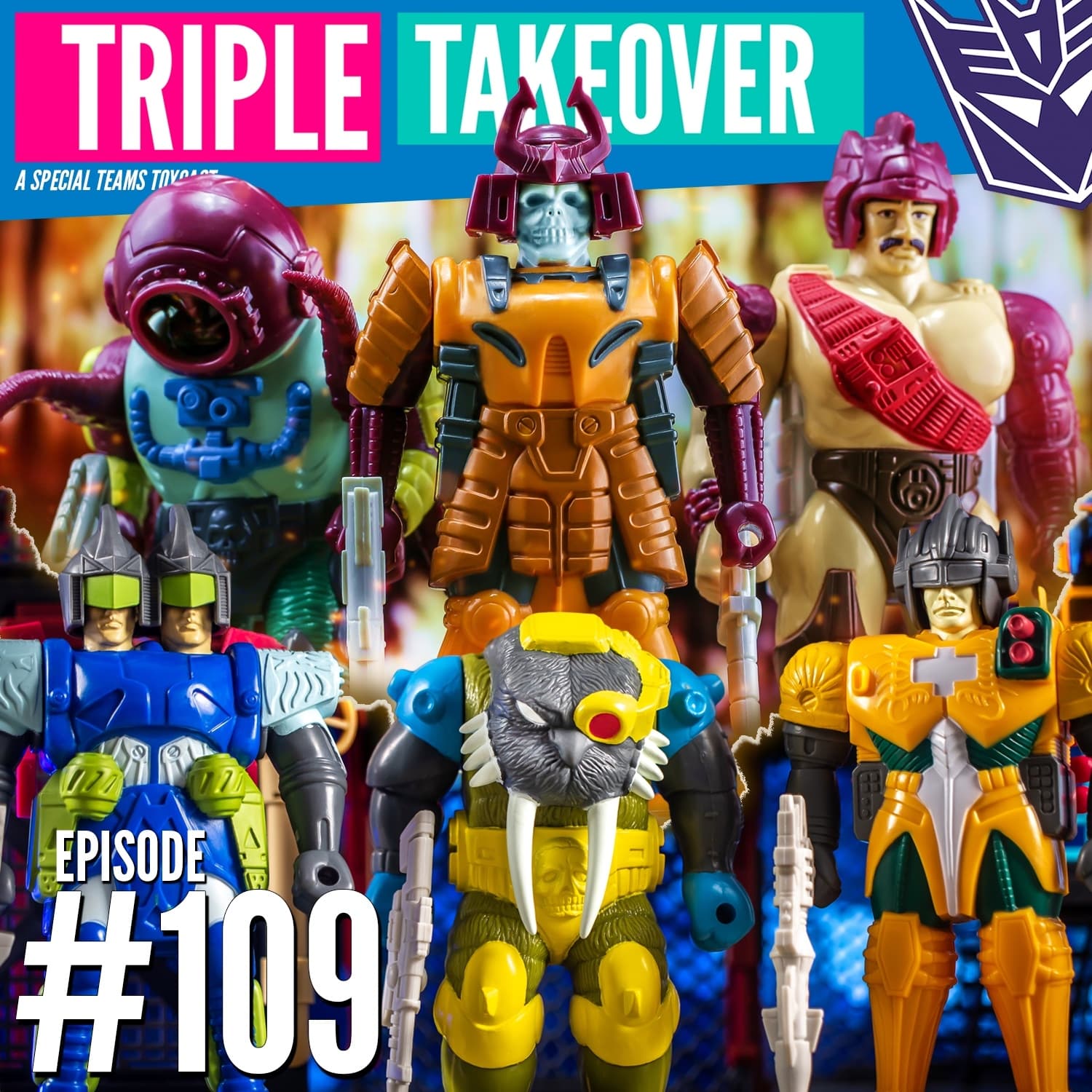 #109: Transformers 1989 Pretenders - Triple Takeover Toycast cover