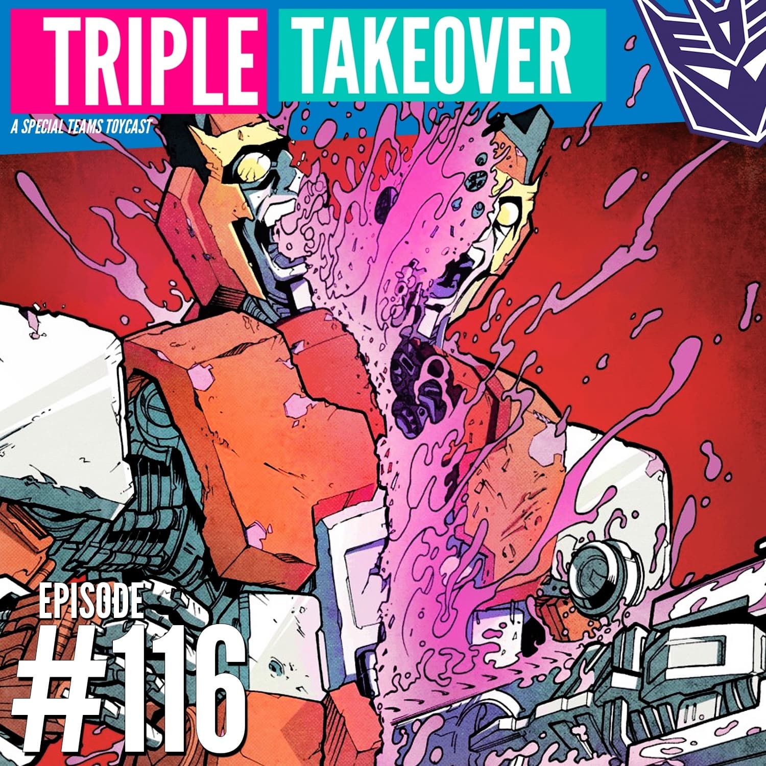 #116: Transformers Memorable Comic Panels - Triple Takeover Toycast cover
