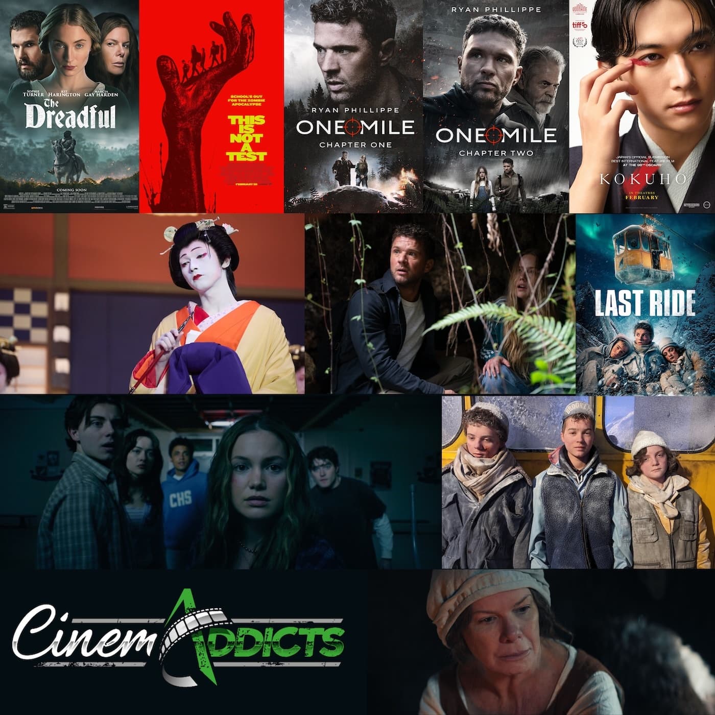 CinemAddicts 332: The Dreadful, This Is Not A Test, Kokuho, One Mile: Chapter One - CinemAddicts cover