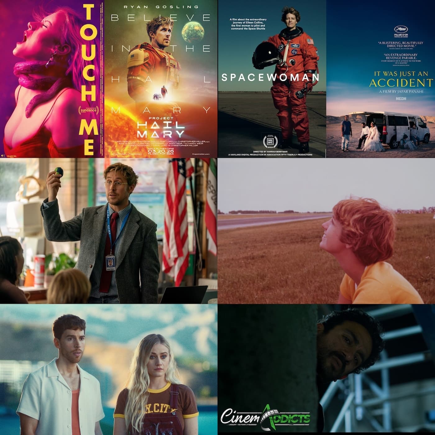 CinemAddicts: Project Hail Mary, Spacewoman, Touch Me, It Was Just An Accident - CinemAddicts cover