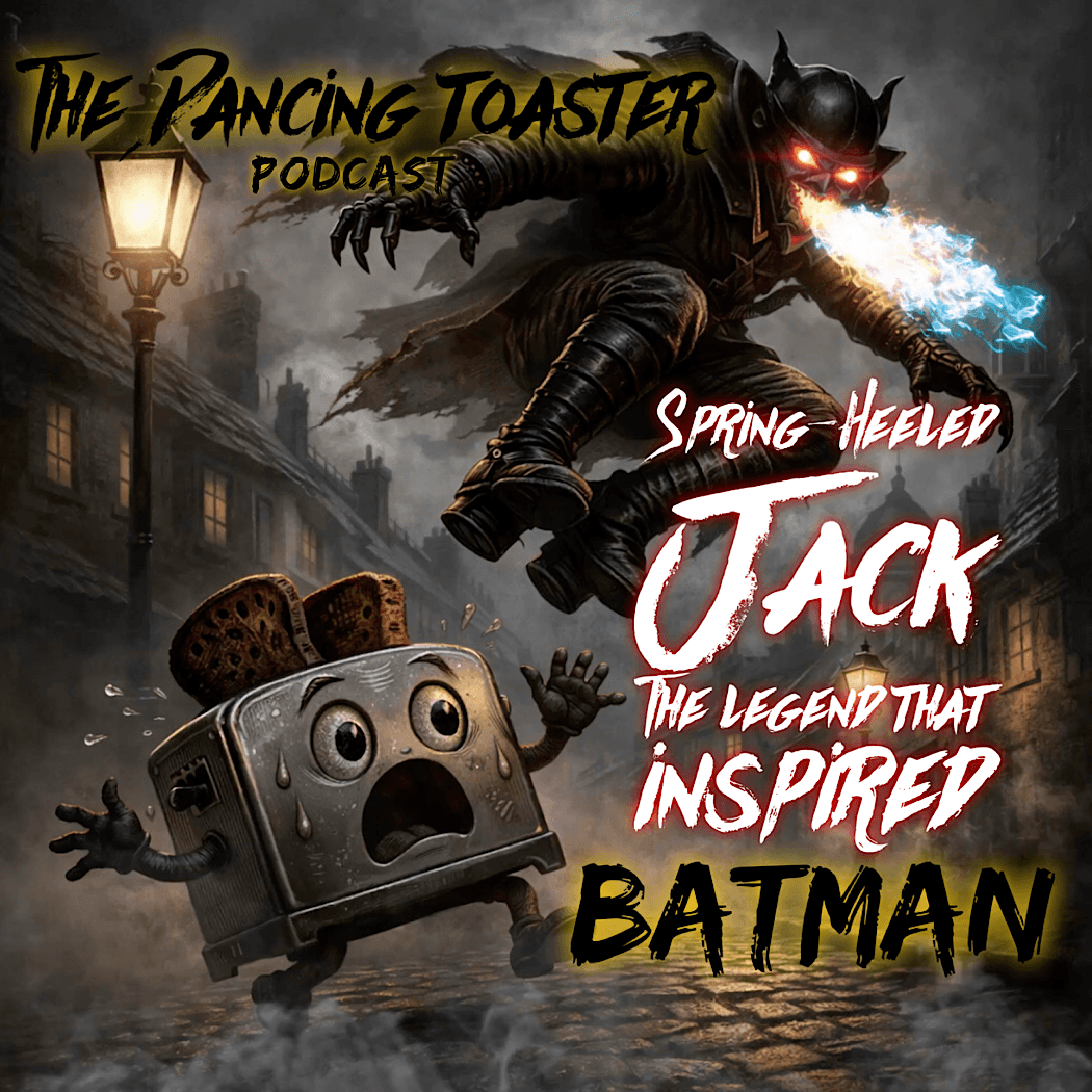 The Dancing Toaster- Ep47- Paranormal Predator or Man in a Mask? Spring-Heeled Jack: The Legend That Inspired Batman — The Dancing Toaster Podcast cover