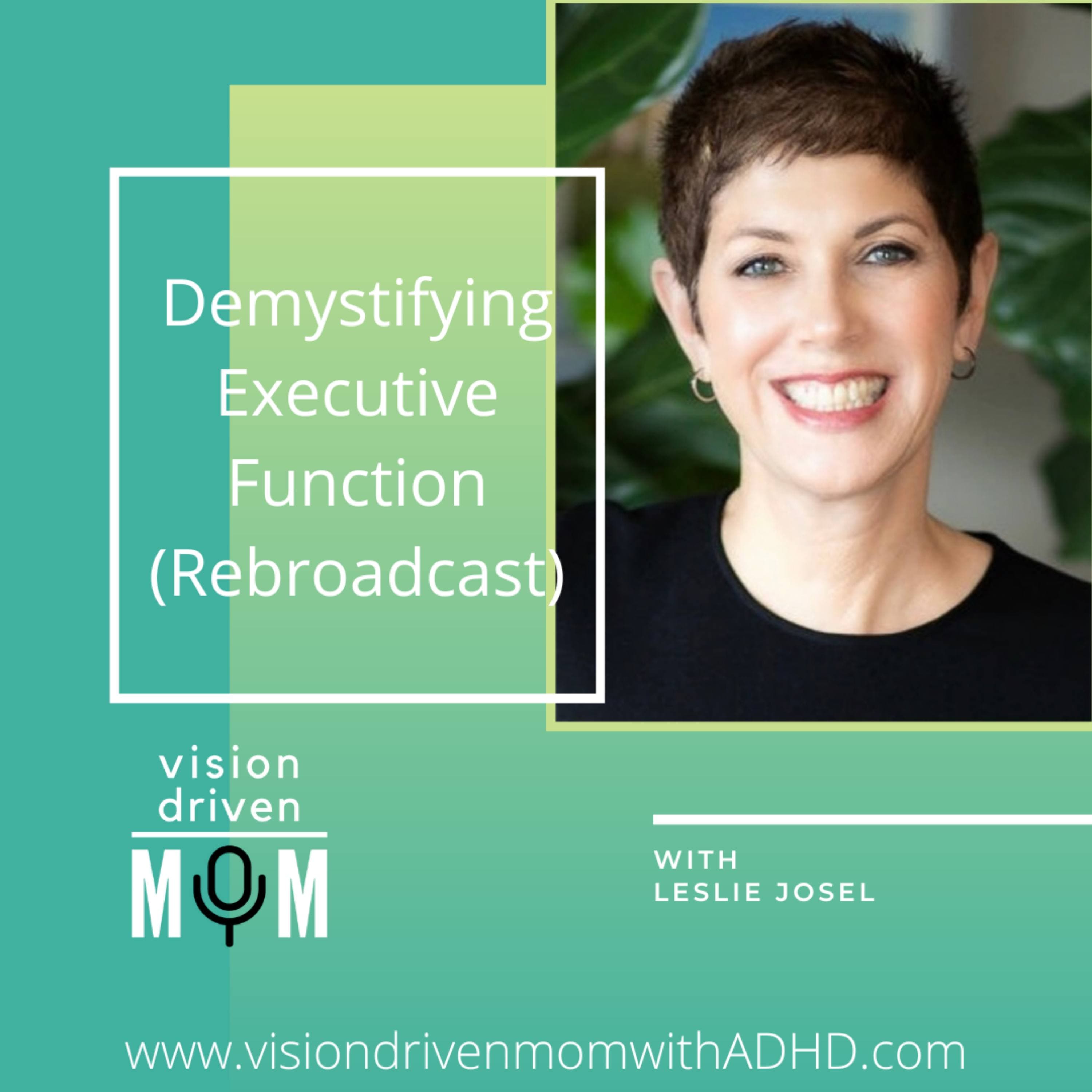 Demystifying Executive Function With Leslie Josel (Rebroadcast) - Vision Driven Mom With ADHD cover