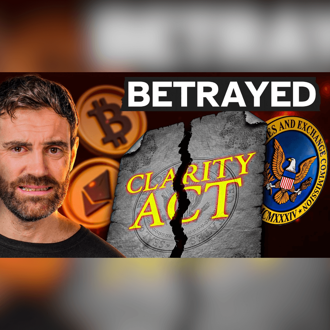 Crypto BETRAYAL!! Coinbase KILLS The CLARITY Act!! - Coin Bureau cover