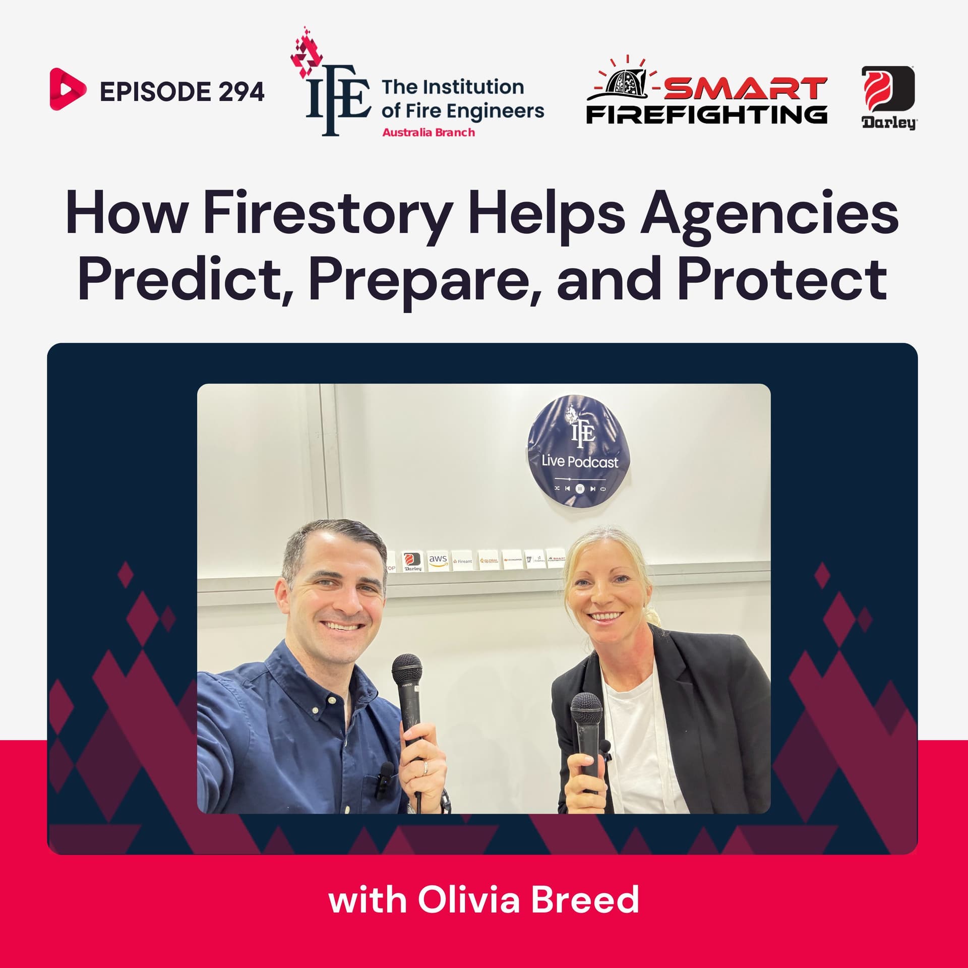 Episode 294: How Firestory Helps Agencies Predict, Prepare, and Protect with Olivia Breed - Smart Firefighting cover