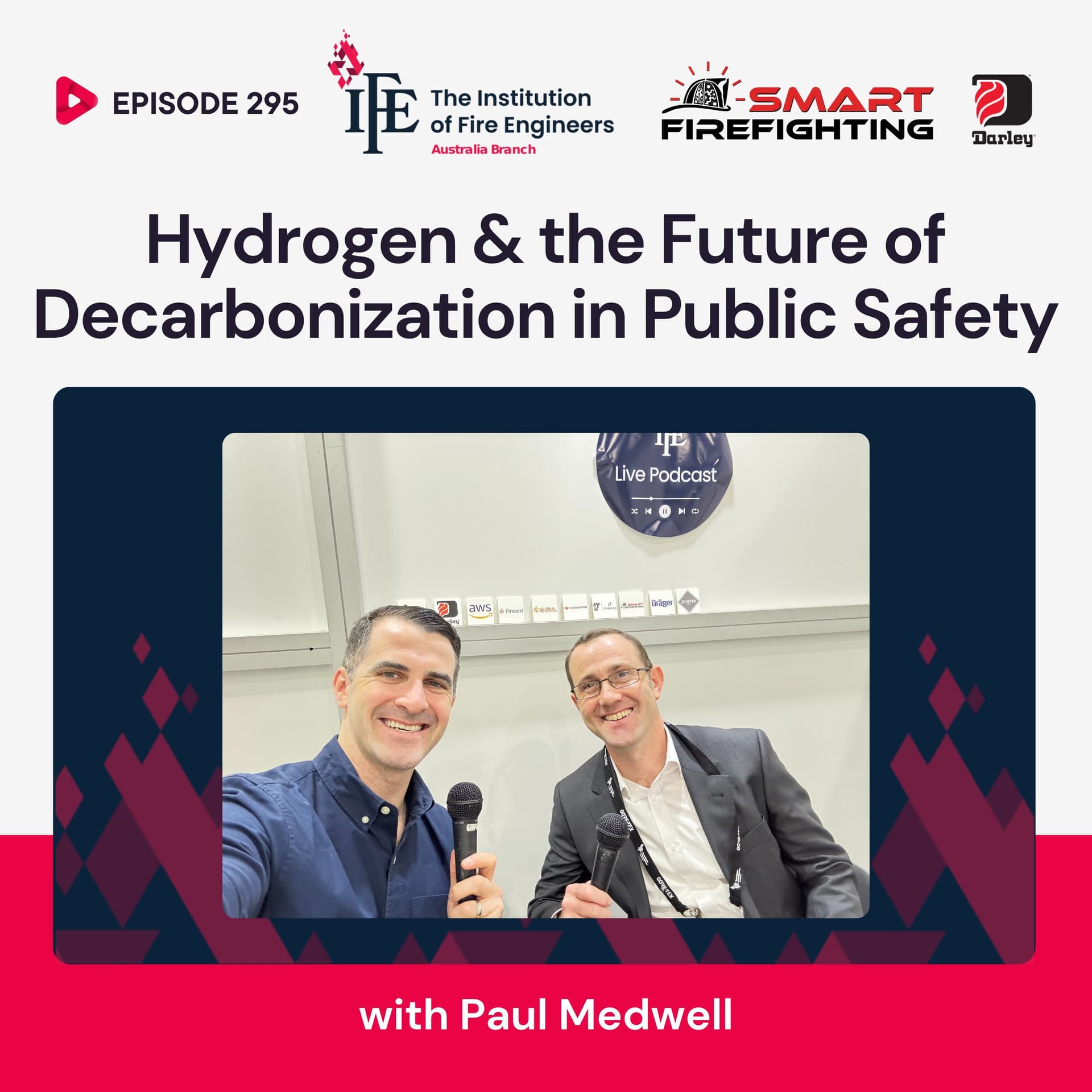 Episode 295: Hydrogen and the Future of Decarbonization in Public Safety with Paul Medwell - Smart Firefighting cover