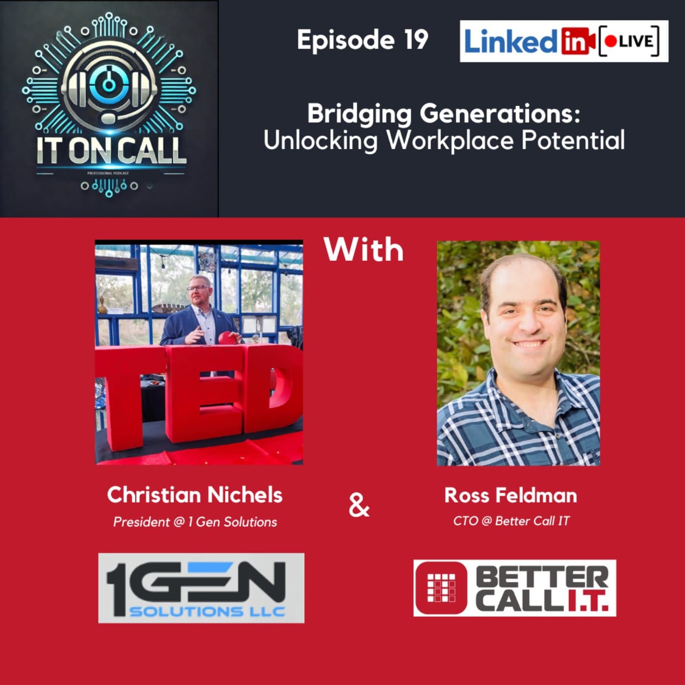 Episode 19: Bridging Generations: Unlocking Workplace Potential - IT On Call Professional Podcast cover