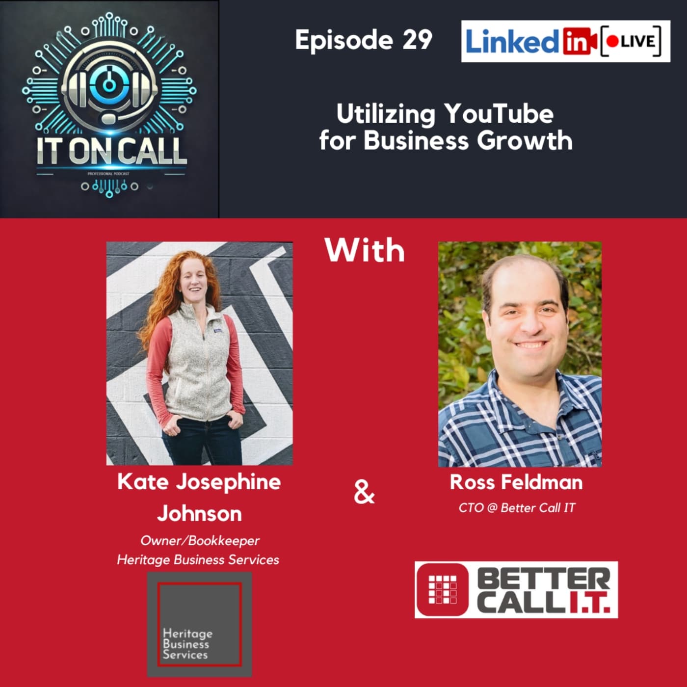 Episode 29: Utilizing YouTube for Business Growth - IT On Call Professional Podcast cover