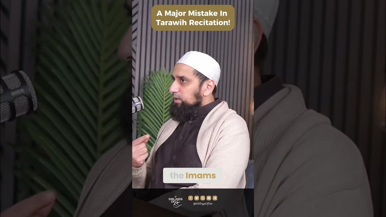 A Major Mistake in Tarawih Recitation | Shaykh Ibrahim ibn Muhammad - Memory Lane cover