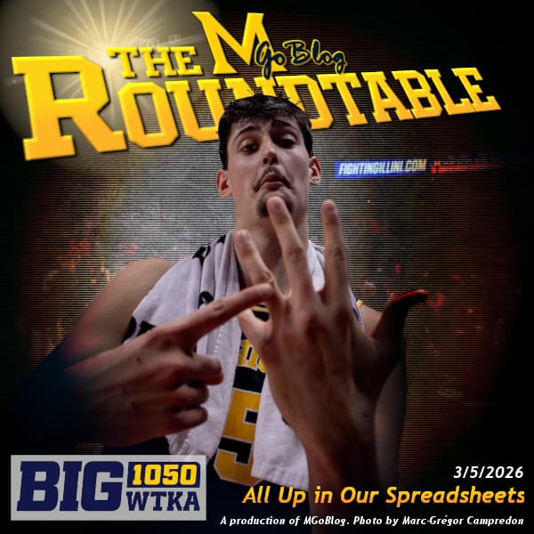 WTKA Roundtable 3/5/2026: All Up in Our Spreadsheets - MGoBlog: The MGoPodcast cover