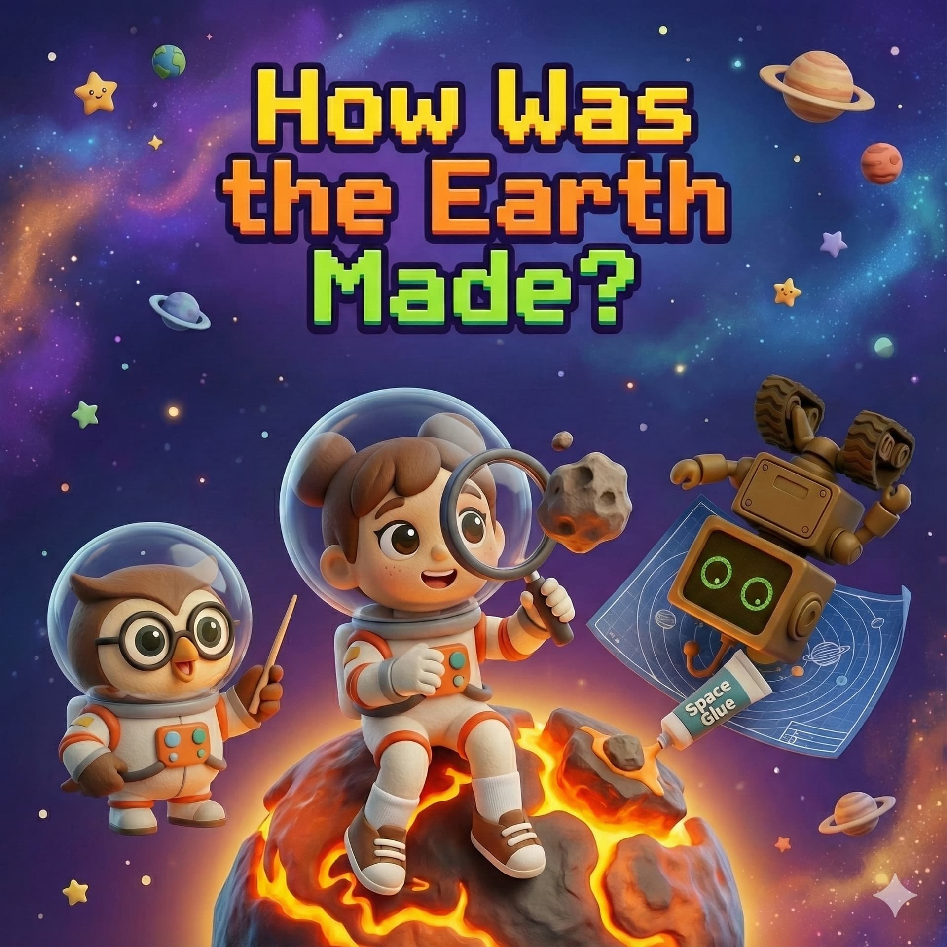 How Was the Earth Made? - STEM with Dr. Owl cover