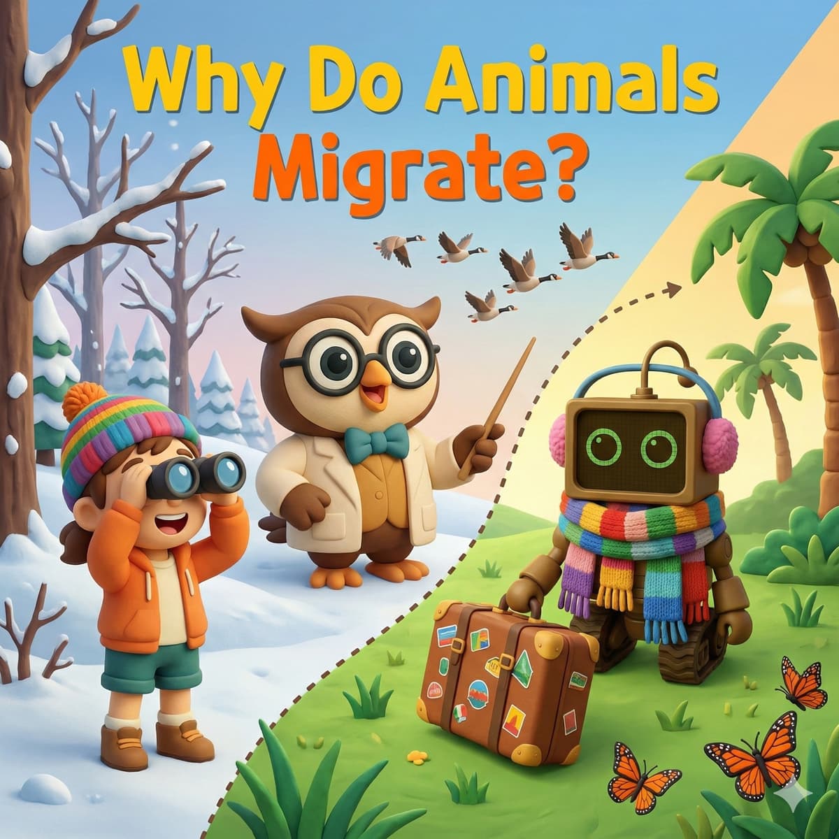 Why Do Animals Migrate? - STEM with Dr. Owl cover