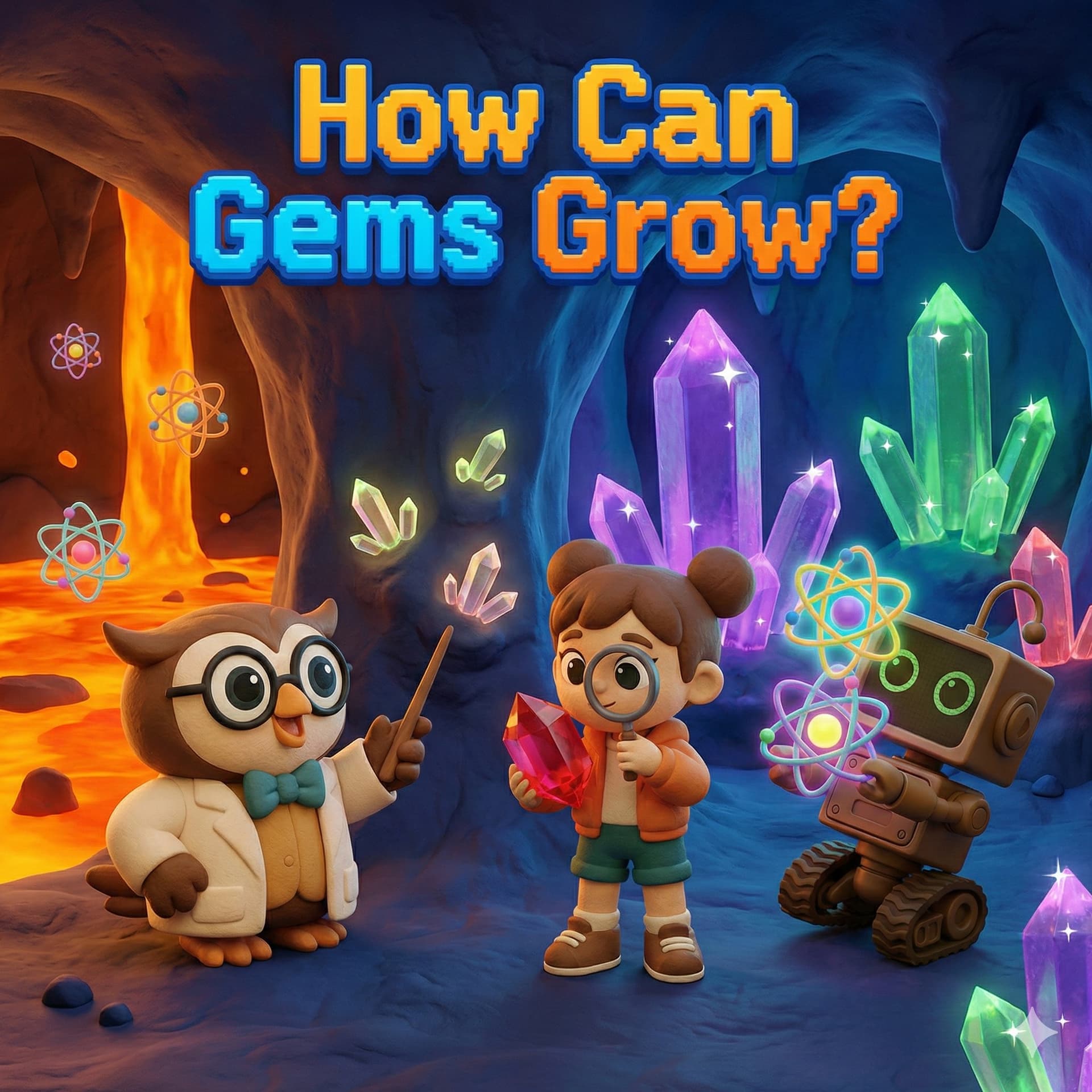 How Can Gems Grow? – Geology & Crystals for Kids - STEM with Dr. Owl cover